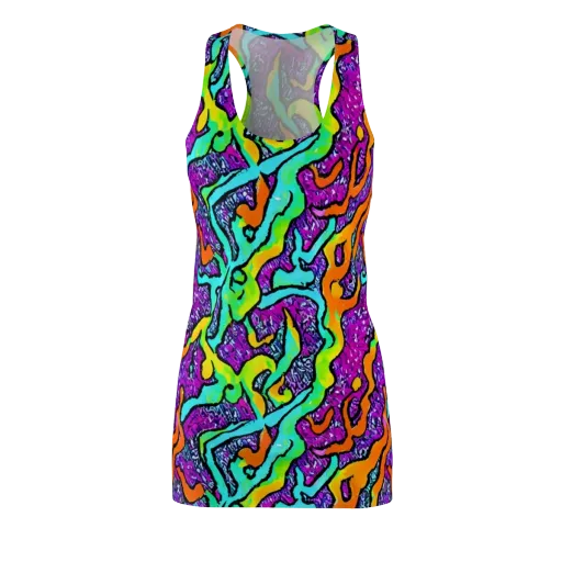 Acid Rhapsody on a Racerback Dress