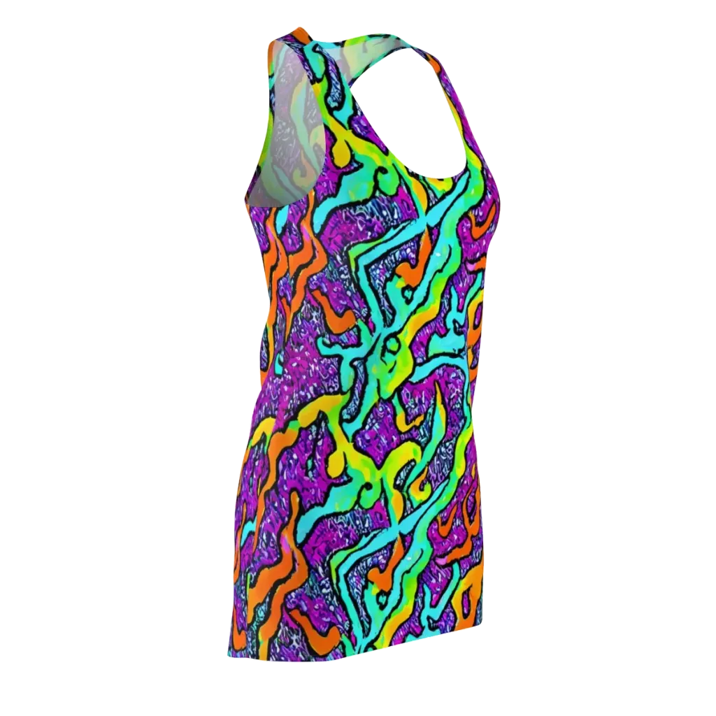 Acid Rhapsody on Racerback Dress — Front Side