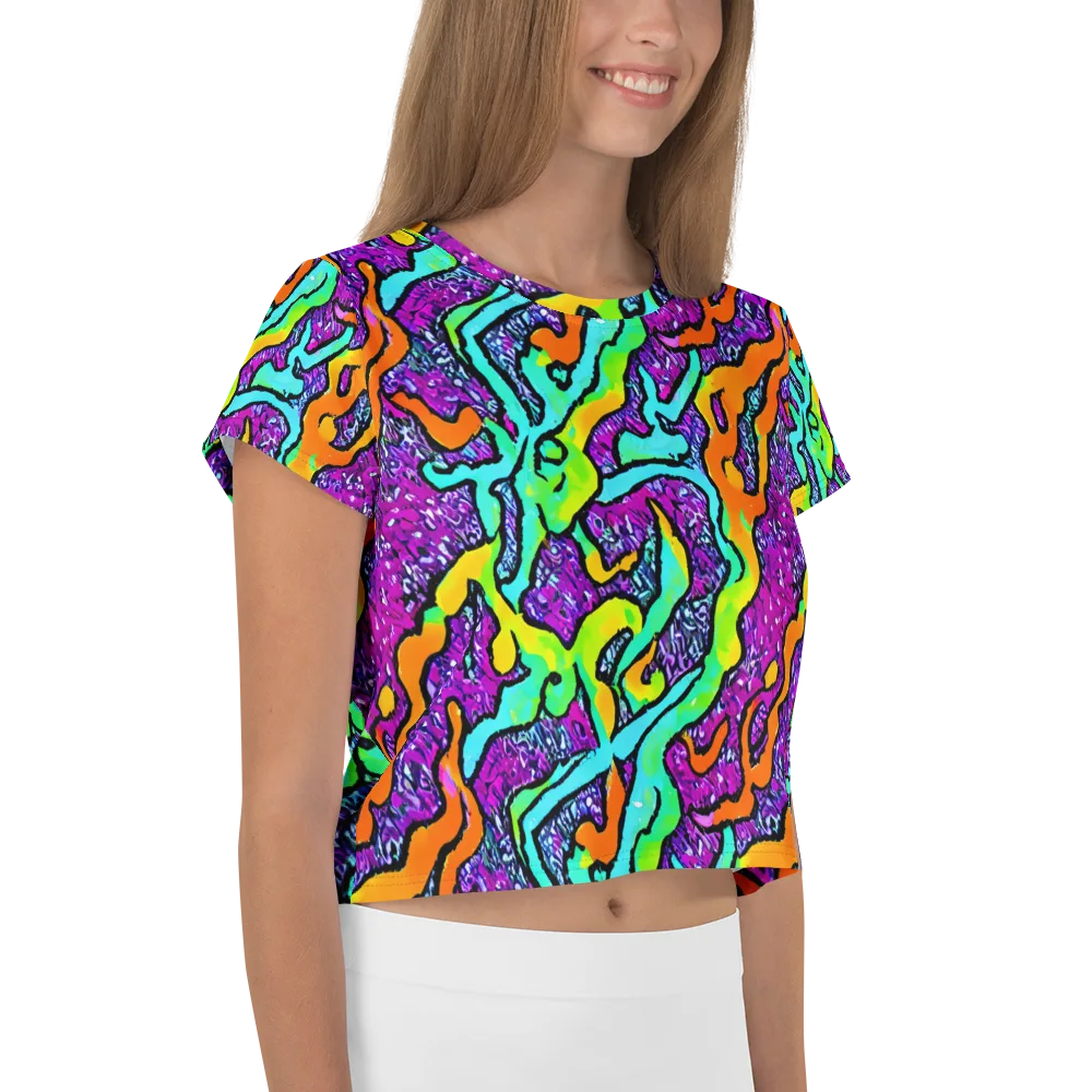 Acid Rhapsody on Crop Tee — Right