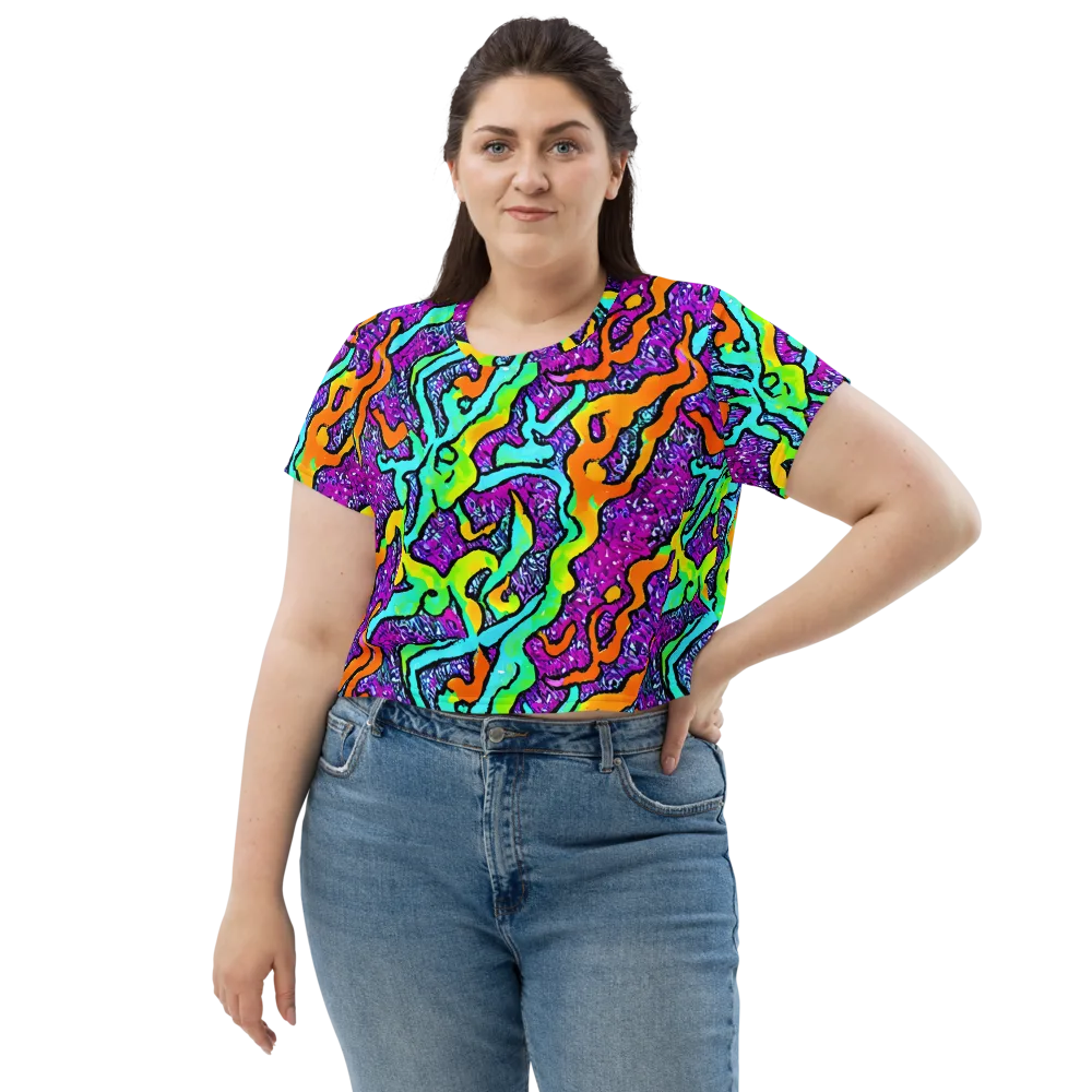 Acid Rhapsody on Crop Tee — Front
