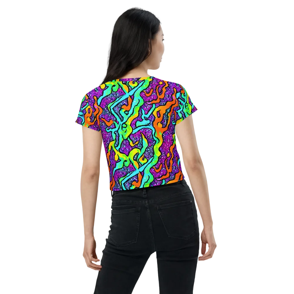 Acid Rhapsody on Crop Tee — Back