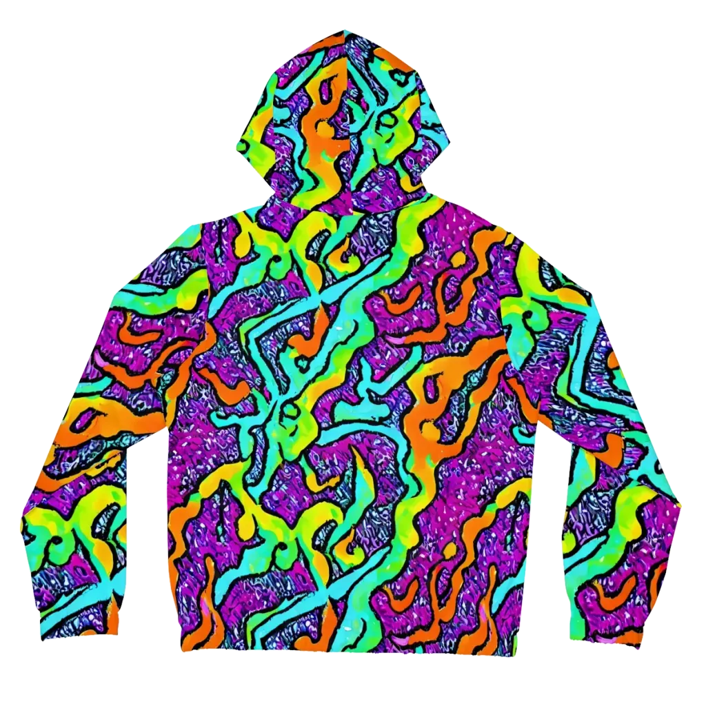 Acid Rhapsody on Women's Full-Zip Hoodie — Back