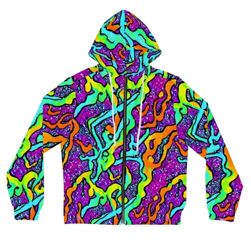 Acid Rhapsody on a Women's Full-Zip Hoodie