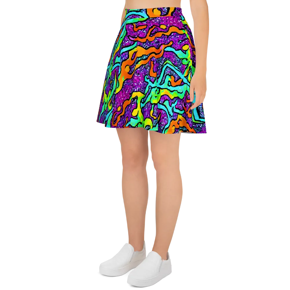 Acid Rhapsody on Skater Skirt — Left
