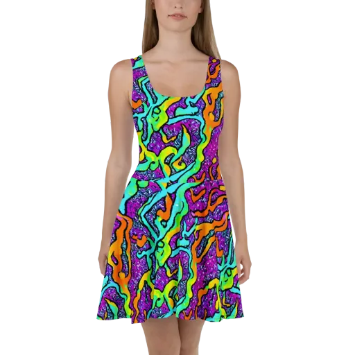 Acid Rhapsody on a Skater Dress