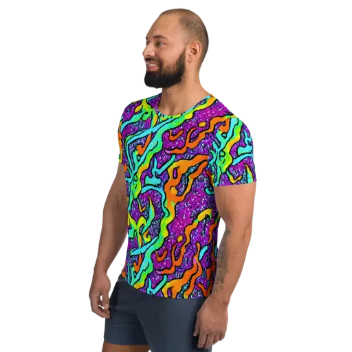 Acid Rhapsody on a Men's Athletic T-Shirt