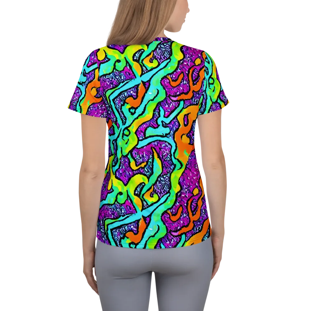 Acid Rhapsody on Women's Athletic T-Shirt — Back
