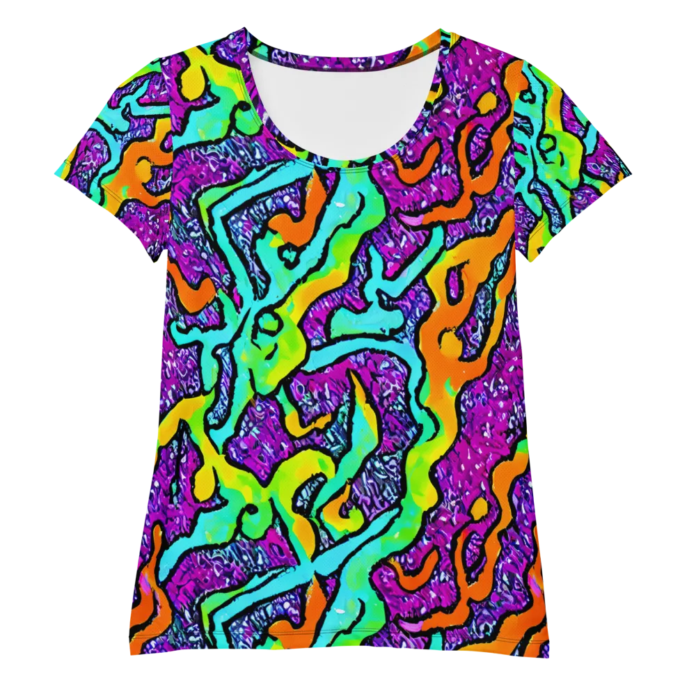 Acid Rhapsody on Women's Athletic T-Shirt — Front