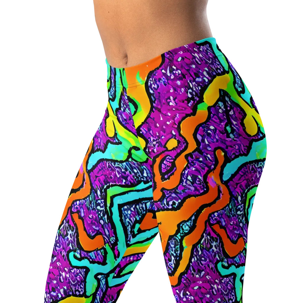 Acid Rhapsody on Leggings — Left Front