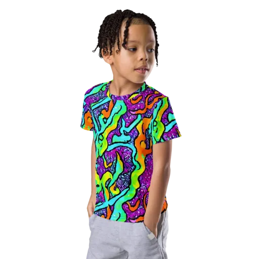 Acid Rhapsody on a Kids Crew Neck T-Shirt