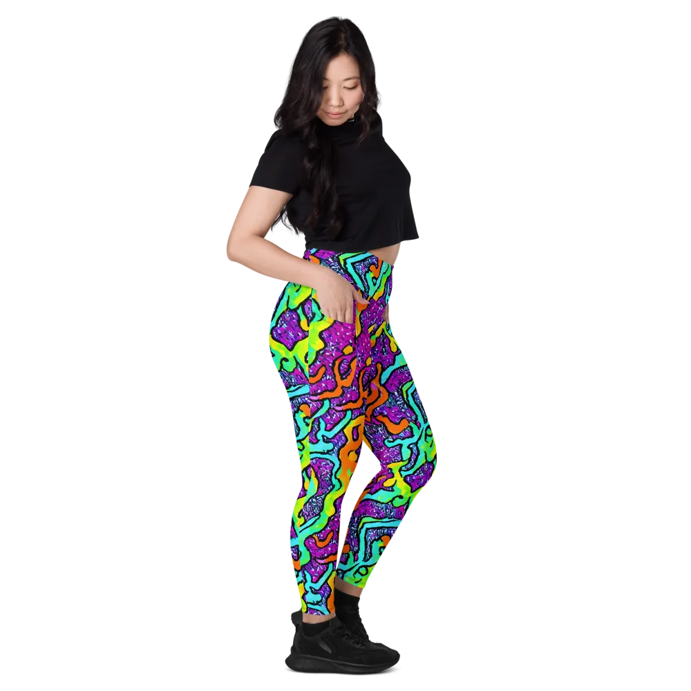 Acid Rhapsody on Leggings with Pockets — Right