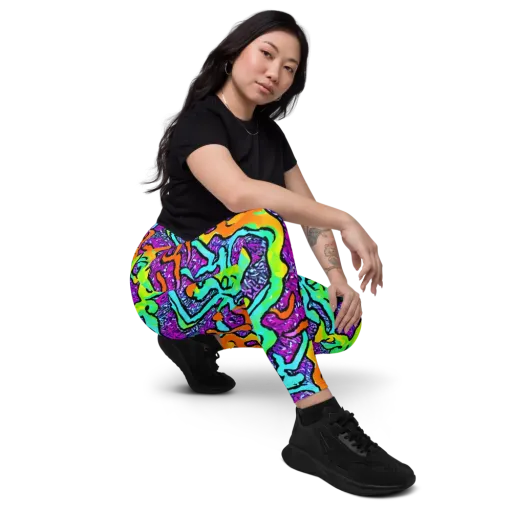 Acid Rhapsody on a Leggings with Pockets