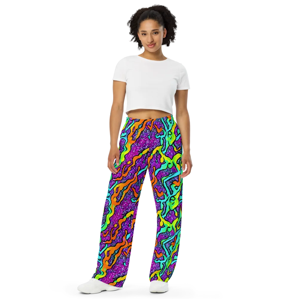 Acid Rhapsody on Wide-Leg Pants — Front