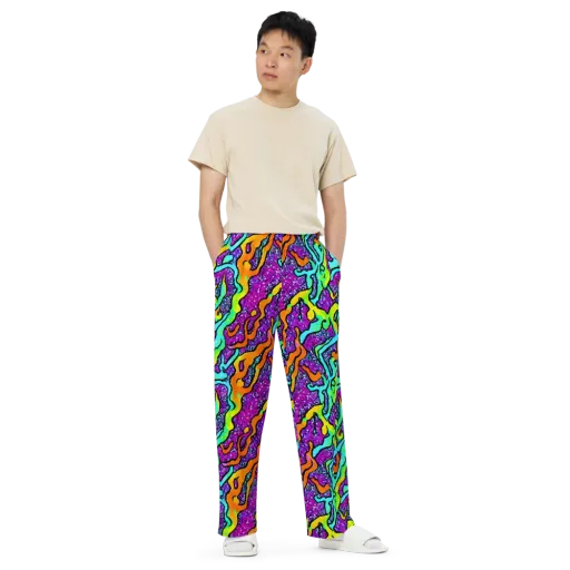 Acid Rhapsody on a Wide-Leg Pants