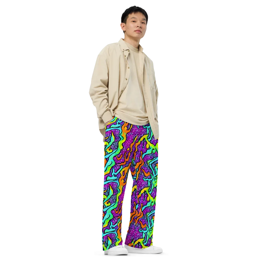 Acid Rhapsody on Wide-Leg Pants — Right Front