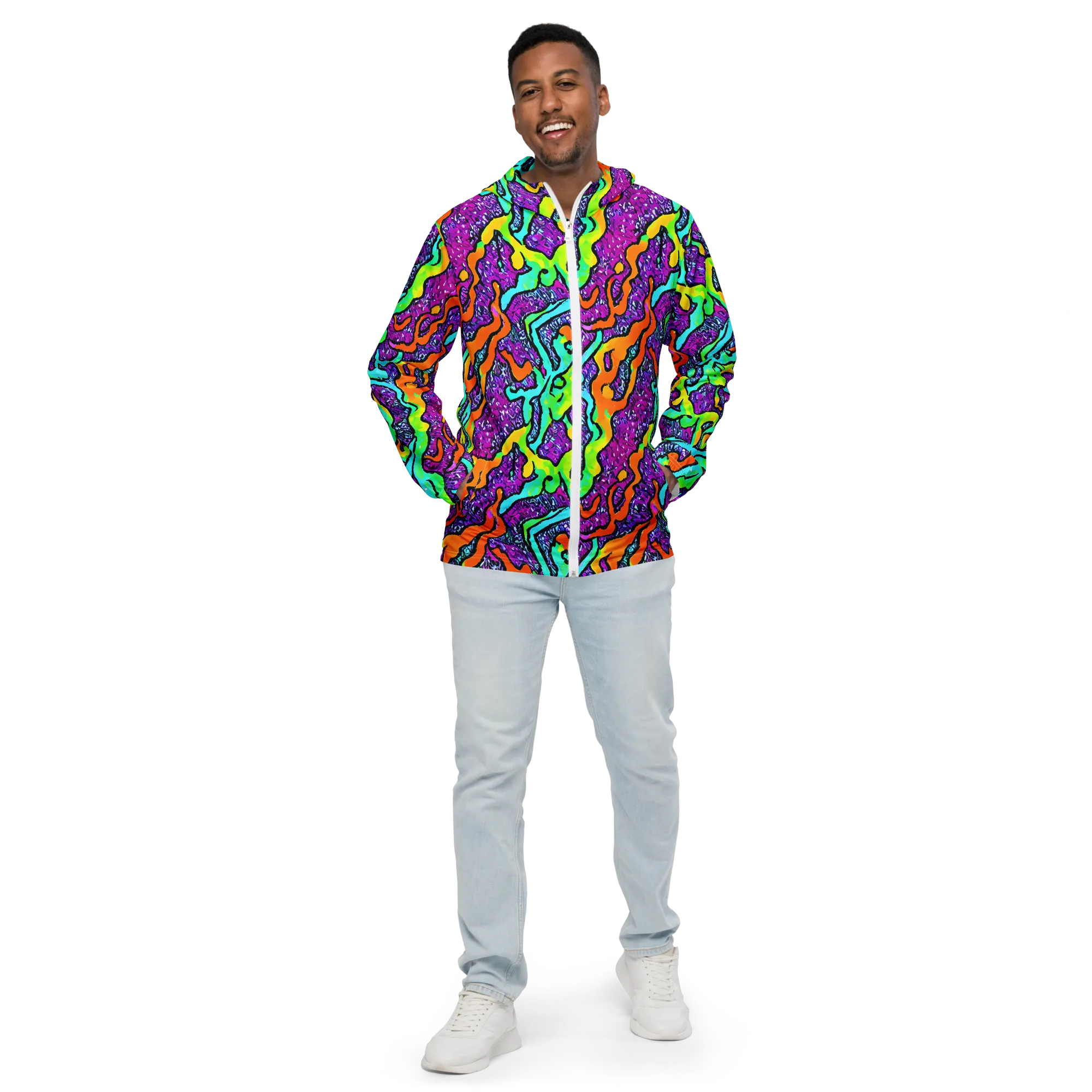 Acid Rhapsody on Men's Windbreaker — Front