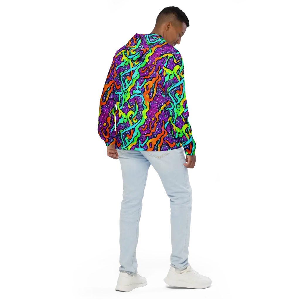 Acid Rhapsody on Men's Windbreaker — Back