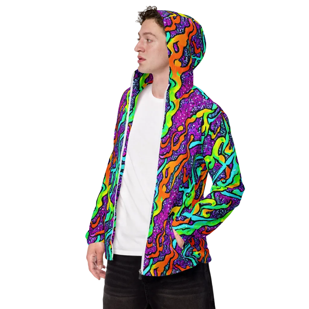 Acid Rhapsody on Men's Windbreaker — Left Front