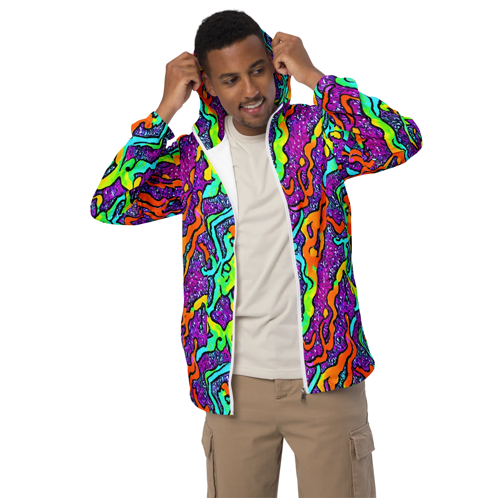 Acid Rhapsody on Men's Windbreaker — Front