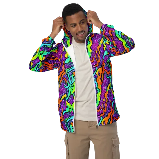 Acid Rhapsody on a Men's Windbreaker