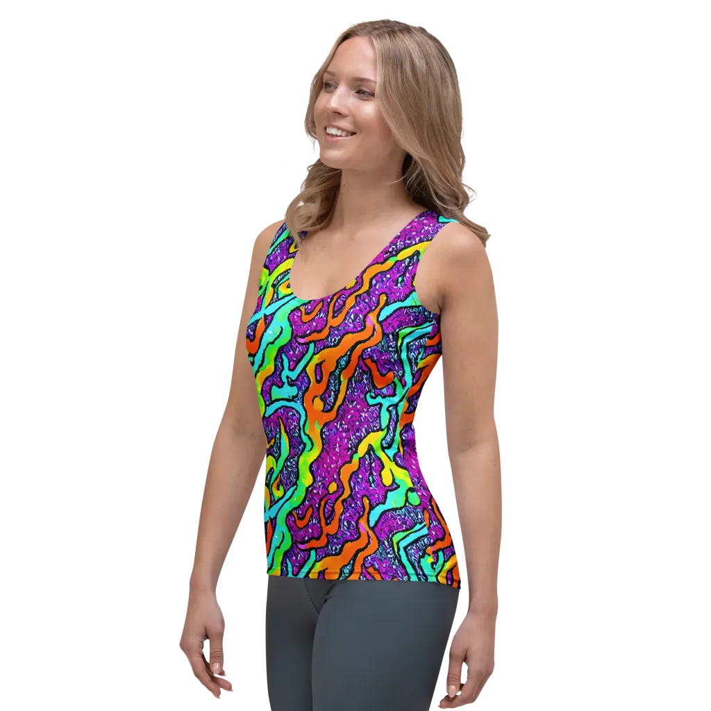 Acid Rhapsody on Women's Tank Top — Left Front