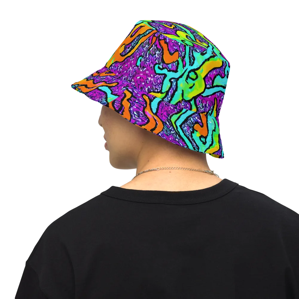 Acid Rhapsody on Reversible Bucket Hat — Back Inside