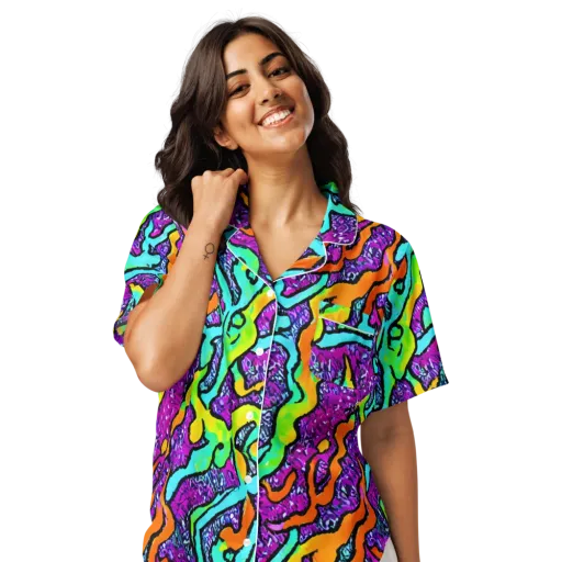 Acid Rhapsody on a Women's Short Sleeve Pajama Top
