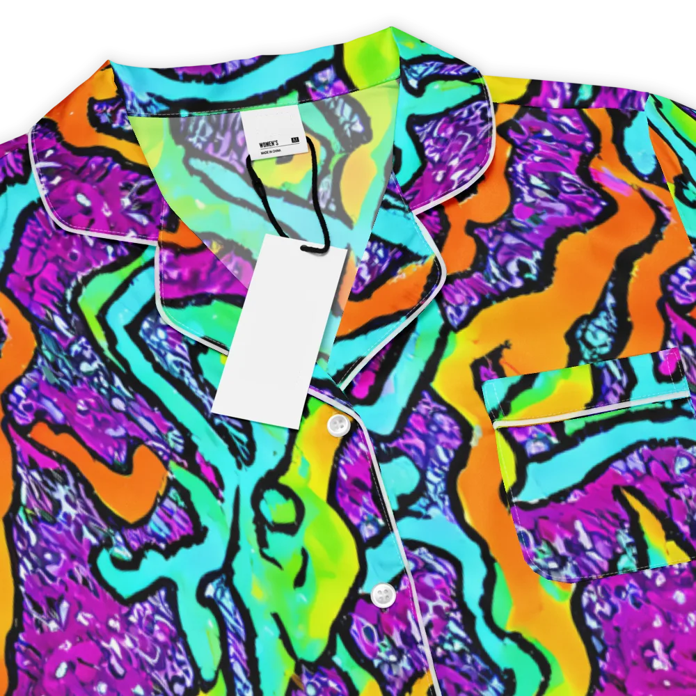 Acid Rhapsody on Women's Short Sleeve Pajama Top — Product details
