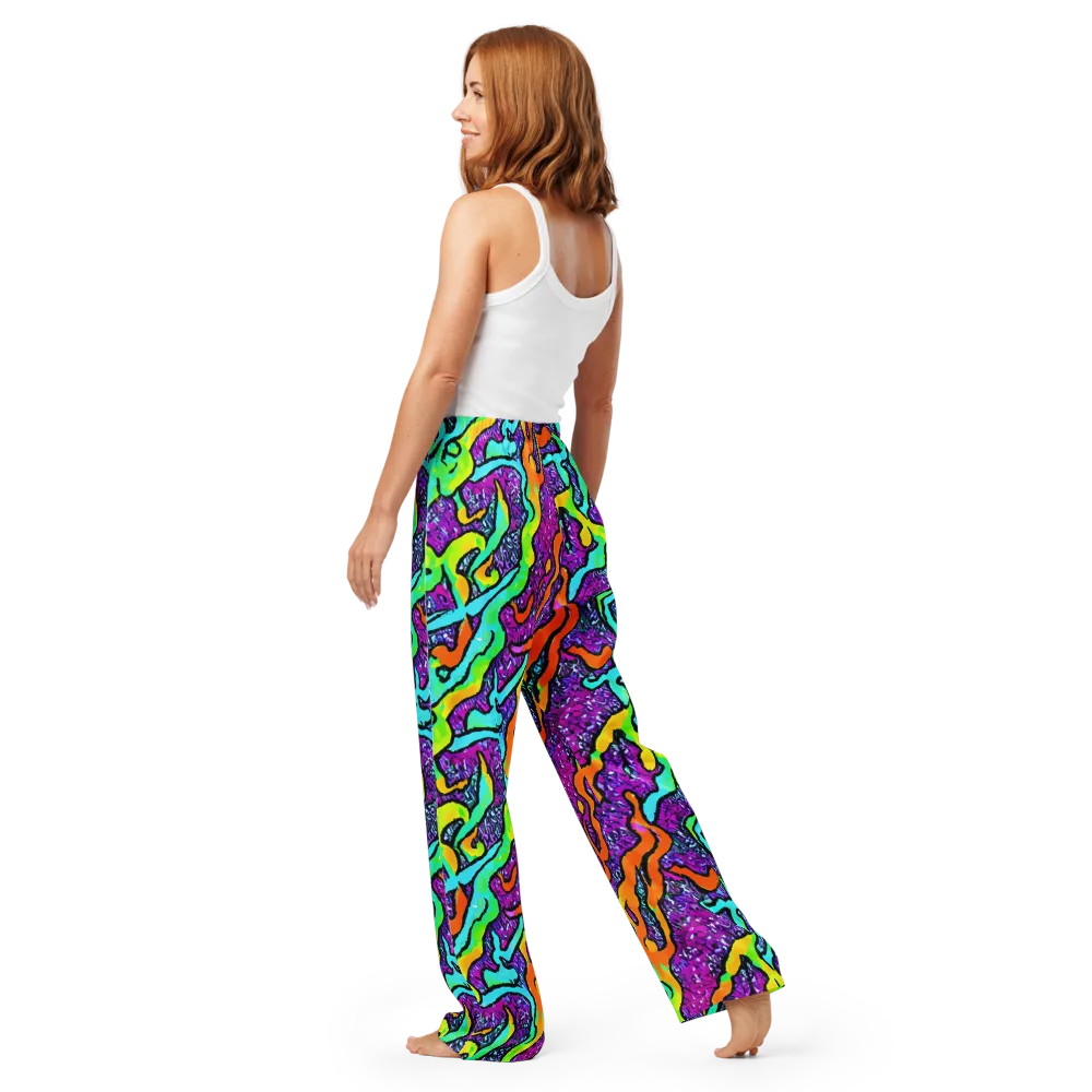Acid Rhapsody on Women's Pajama Pants — Back