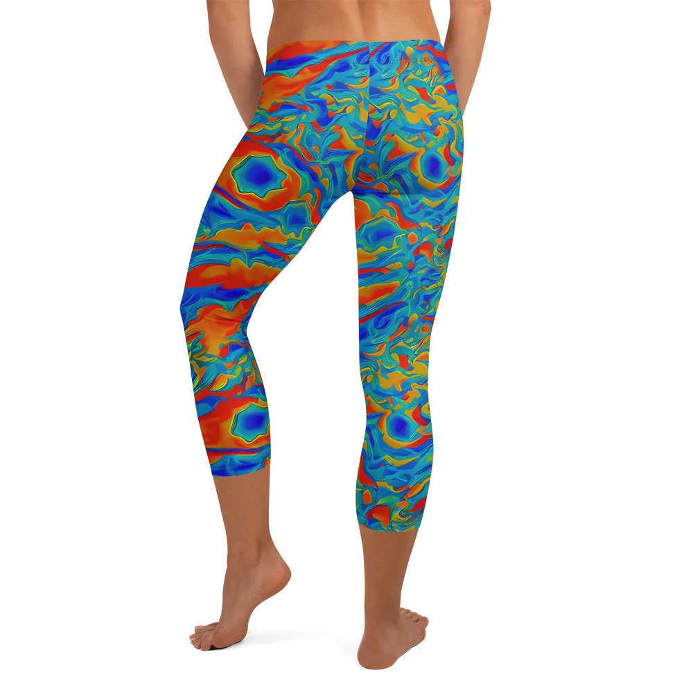 Liquid Voltage on Capri Leggings — Back
