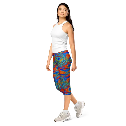 Liquid Voltage on a Capri Leggings