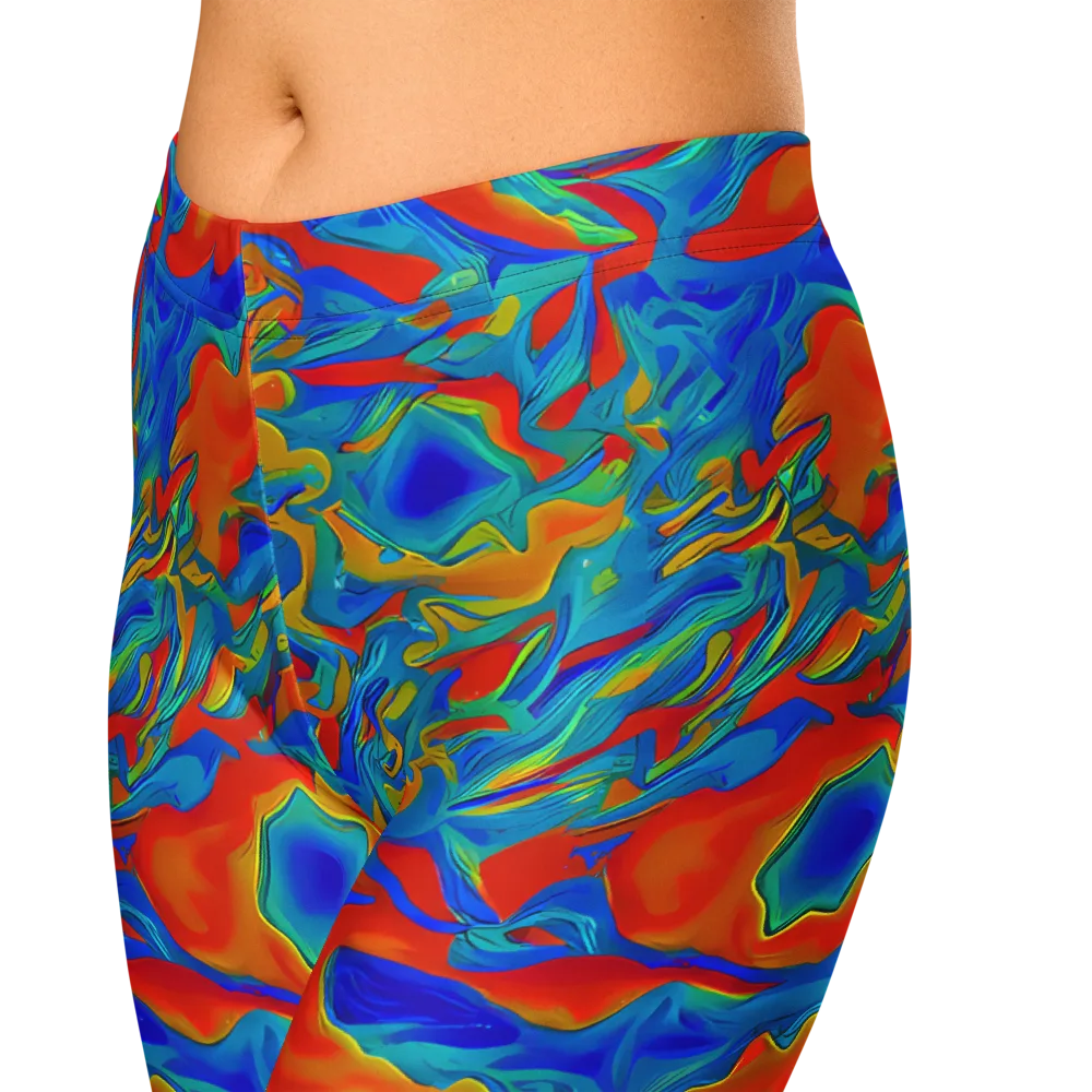 Liquid Voltage on Capri Leggings — Zoomed-in