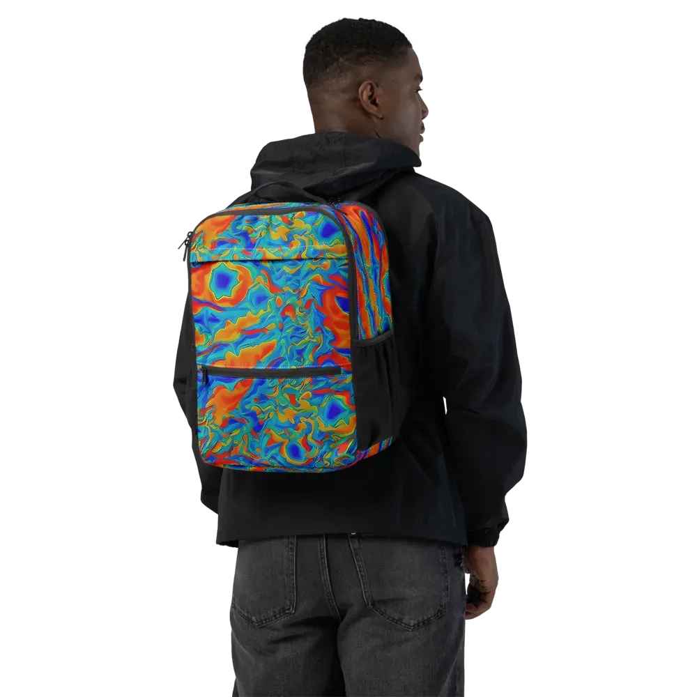 Liquid Voltage on Utility Backpack — Back