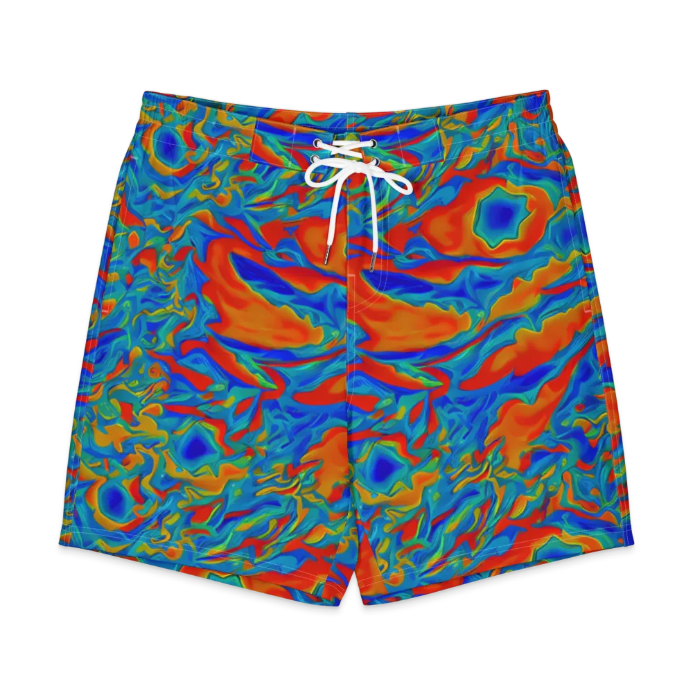 Liquid Voltage on Men's Board Shorts — Front