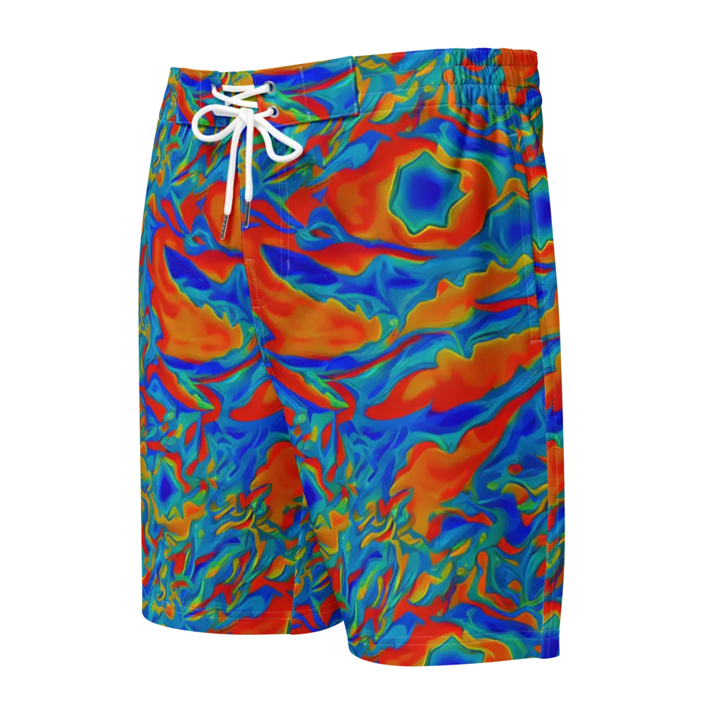 Liquid Voltage on Men's Board Shorts — Front