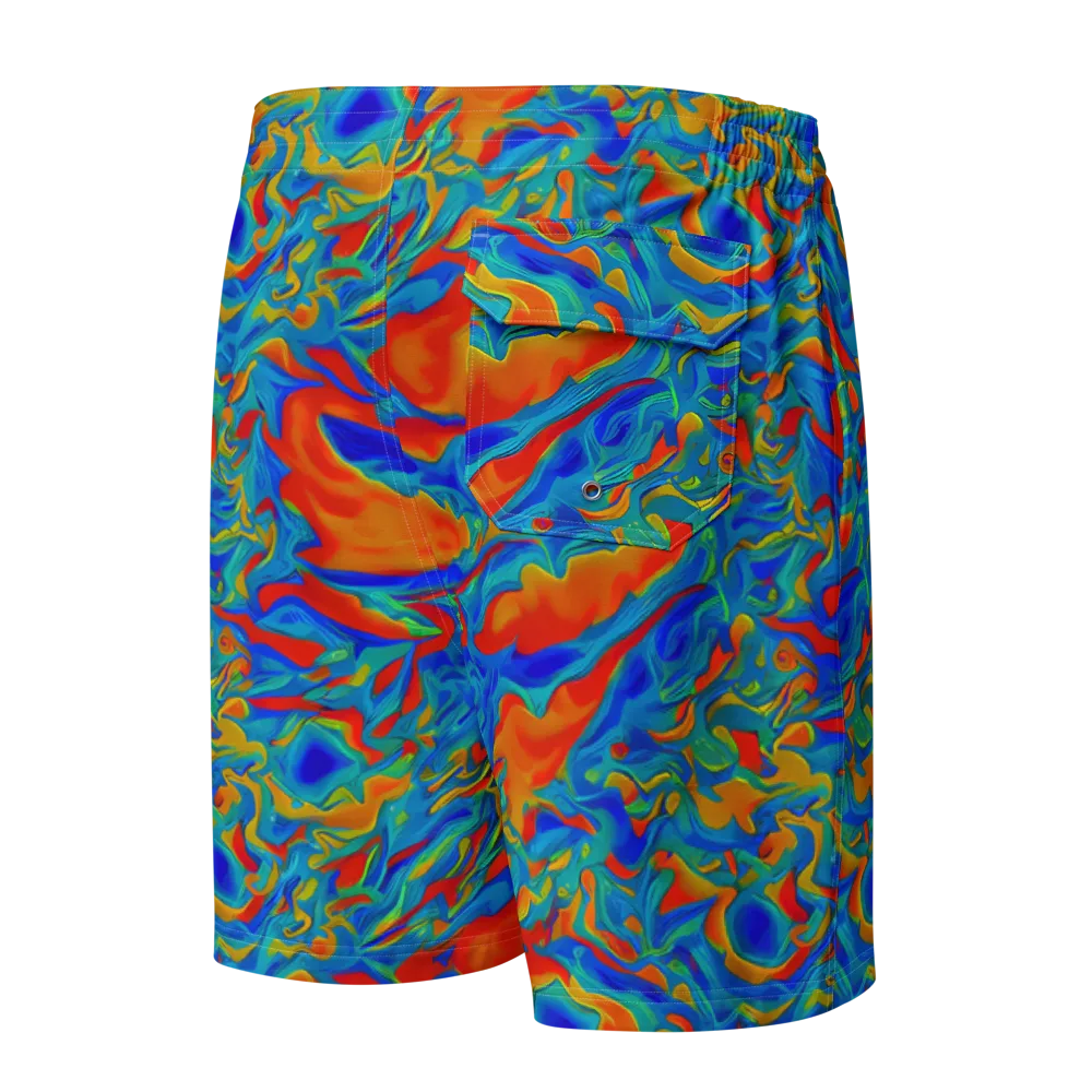 Liquid Voltage on Men's Board Shorts — Back