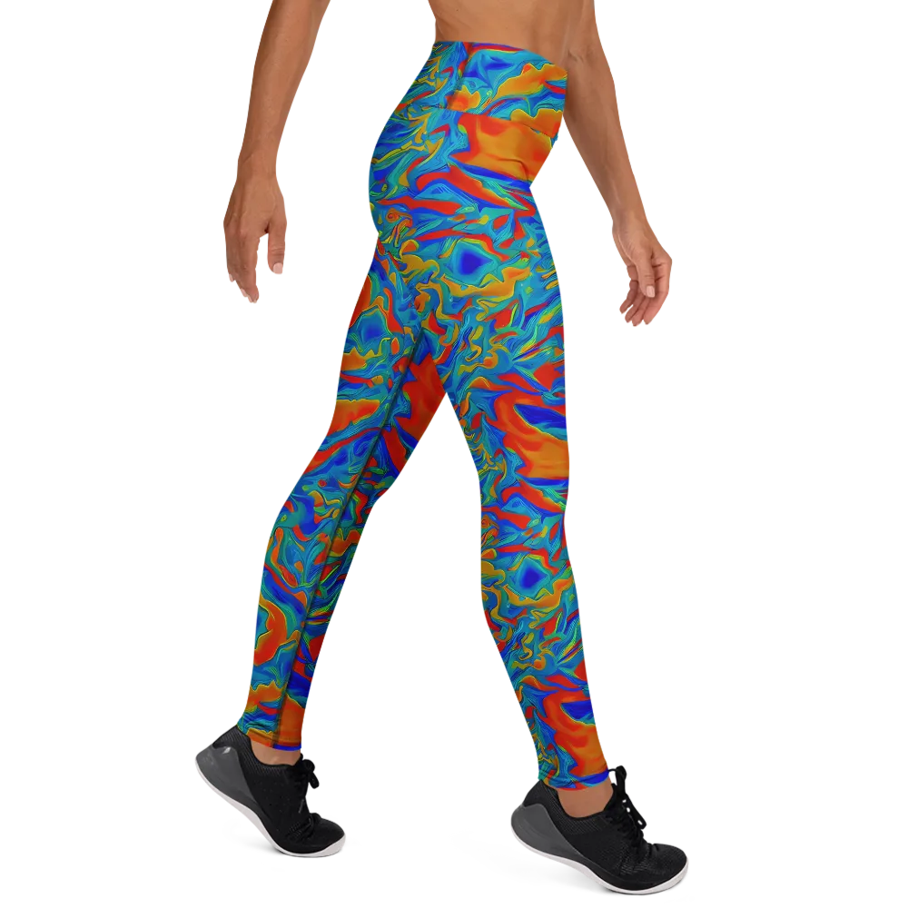 Liquid Voltage on Yoga Leggings — Right