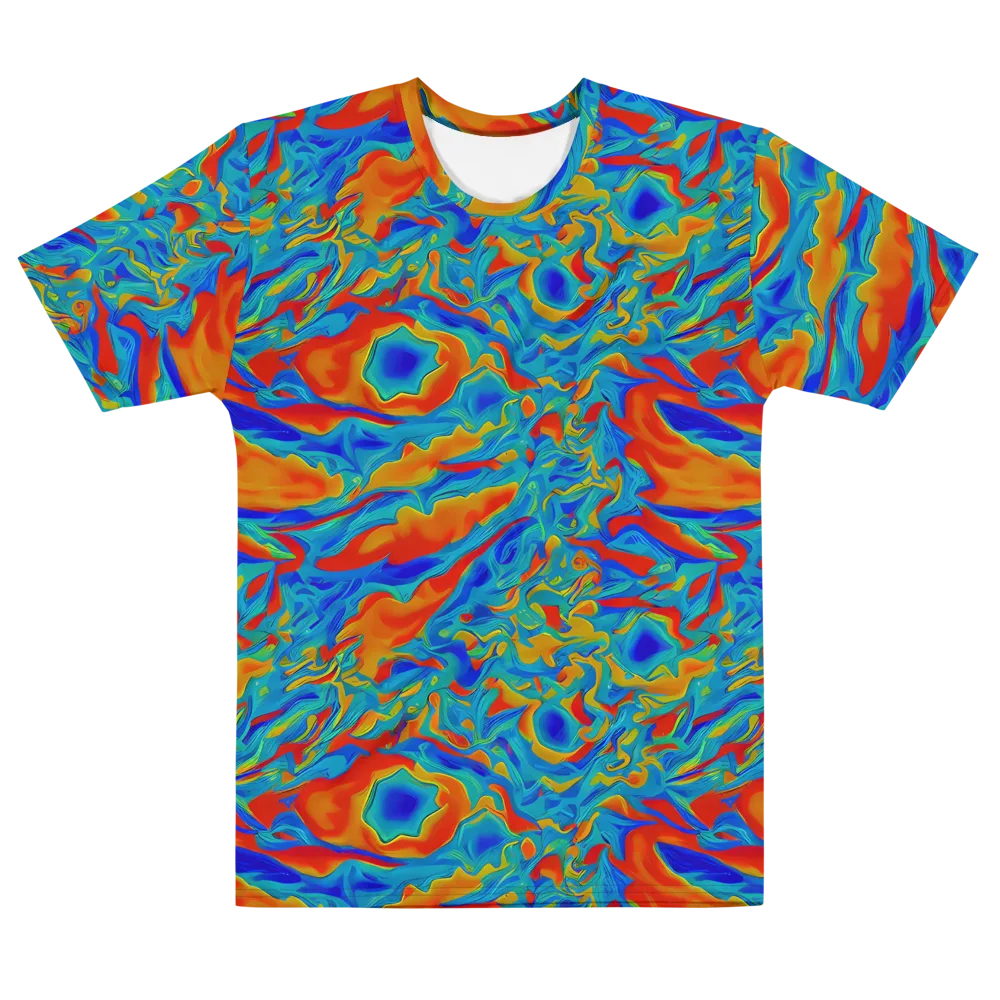 Liquid Voltage on Men's Cotton Crew Neck T-Shirt — Front