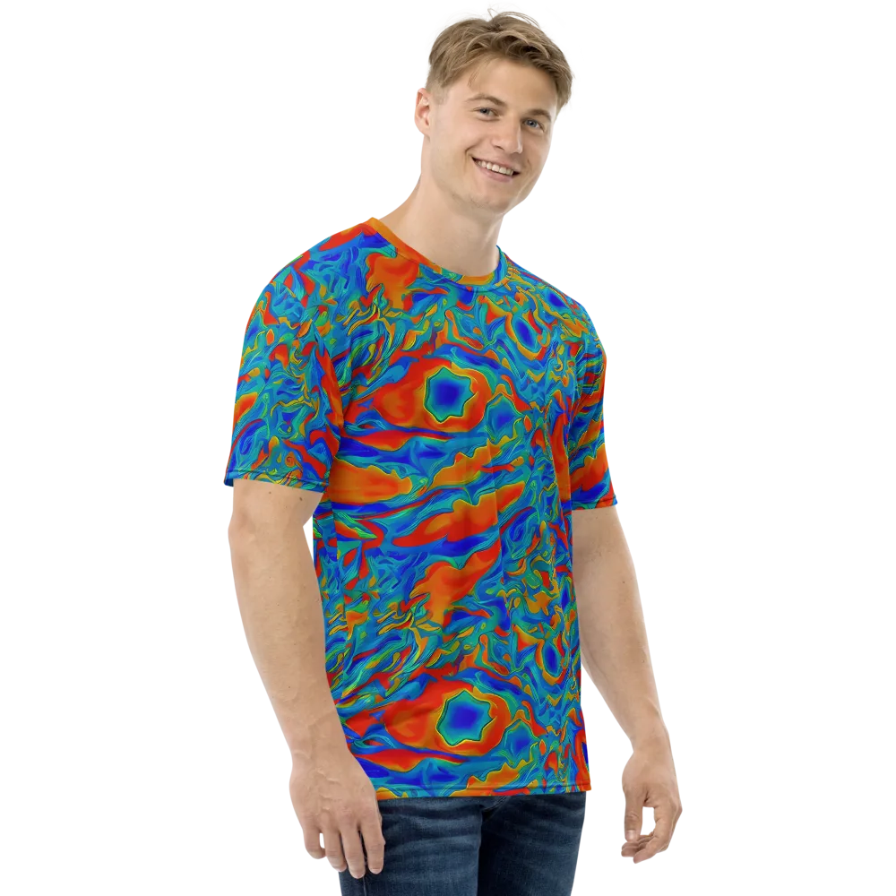 Liquid Voltage on Men's Crew Neck T-Shirt — Right