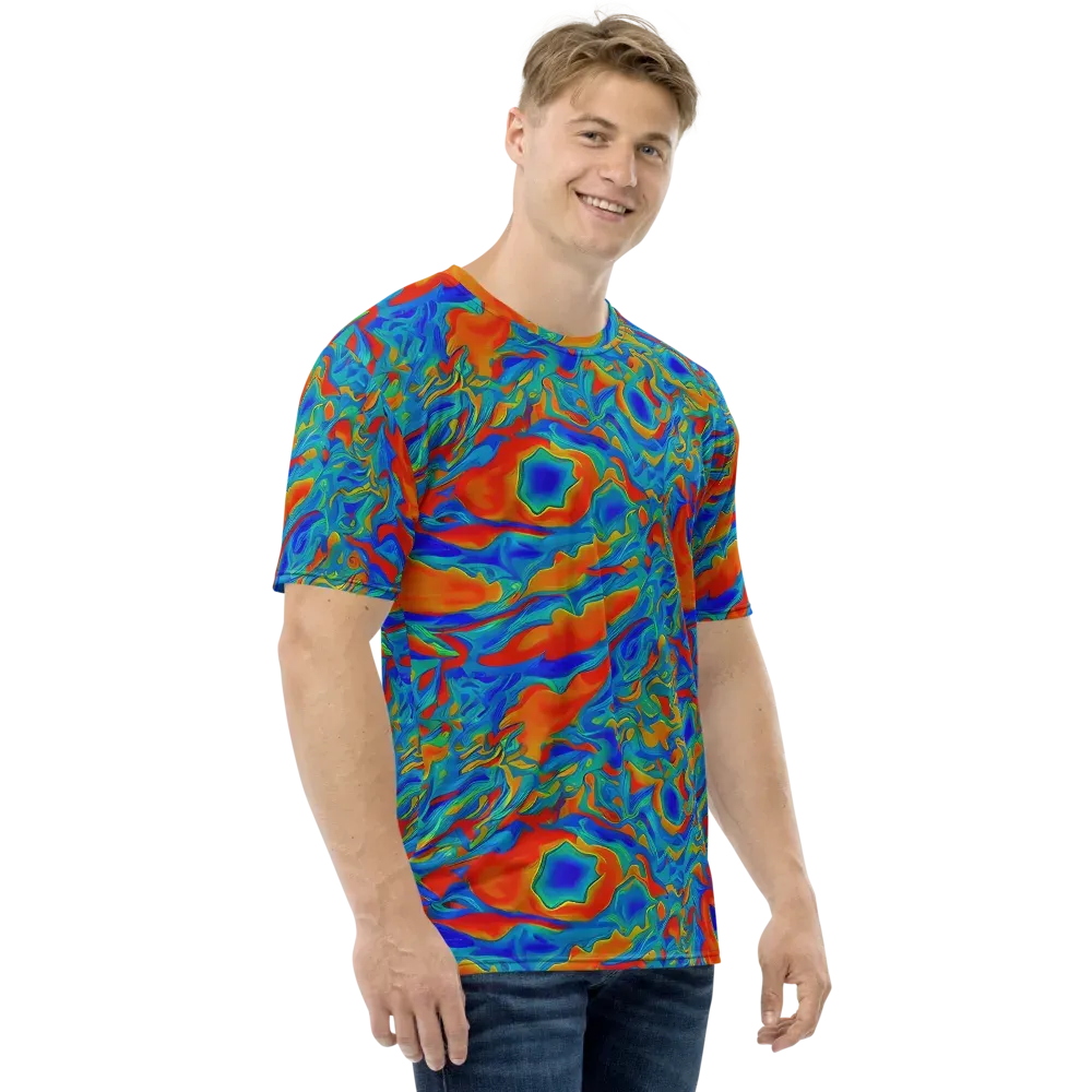 Liquid Voltage on Men's Crew Neck T-Shirt — Right
