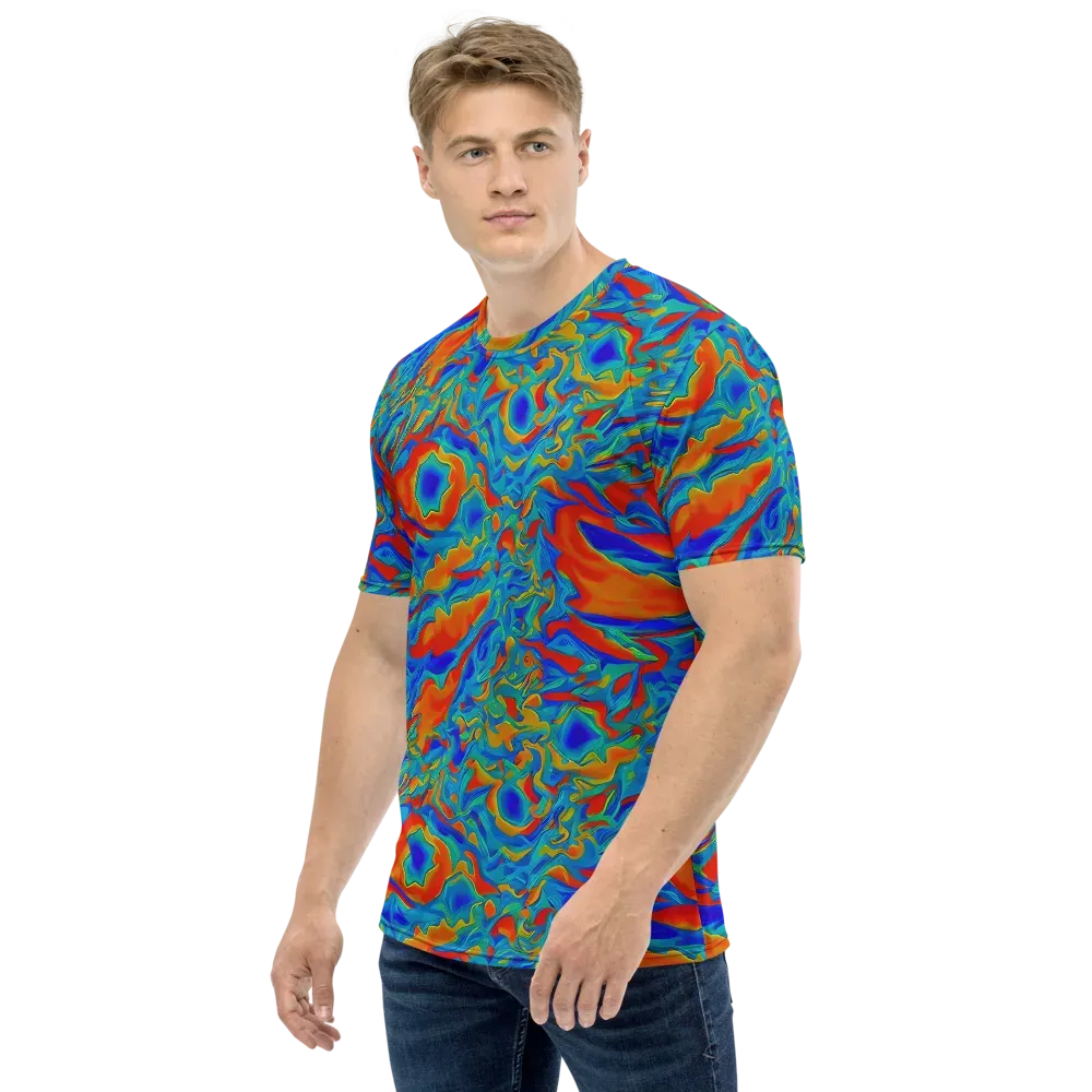 Liquid Voltage on Men's Crew Neck T-Shirt — Left