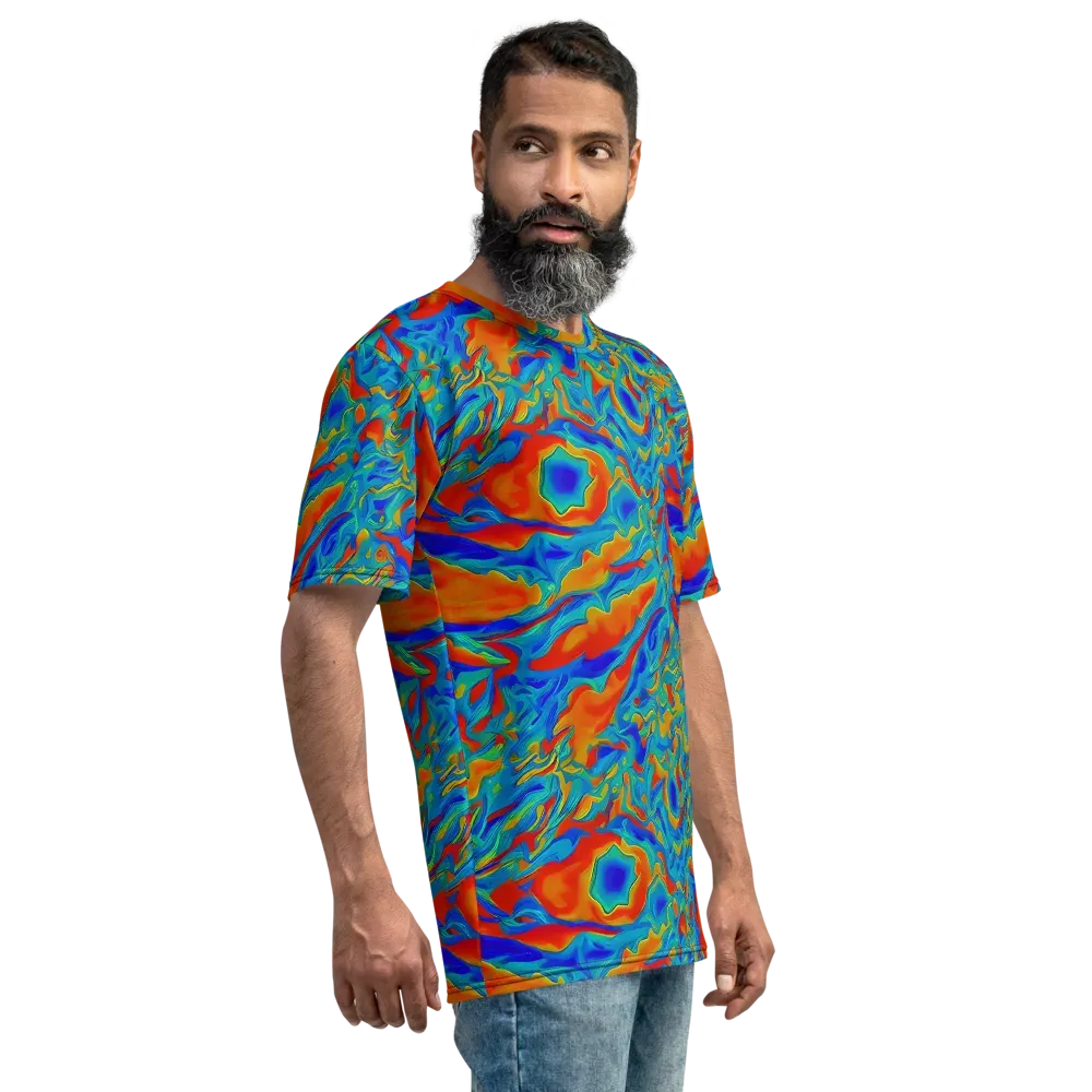 Liquid Voltage on Men's Crew Neck T-Shirt — Right