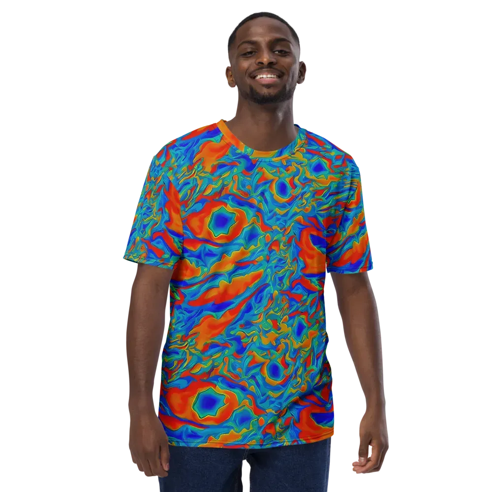 Liquid Voltage on Men's Crew Neck T-Shirt — Front
