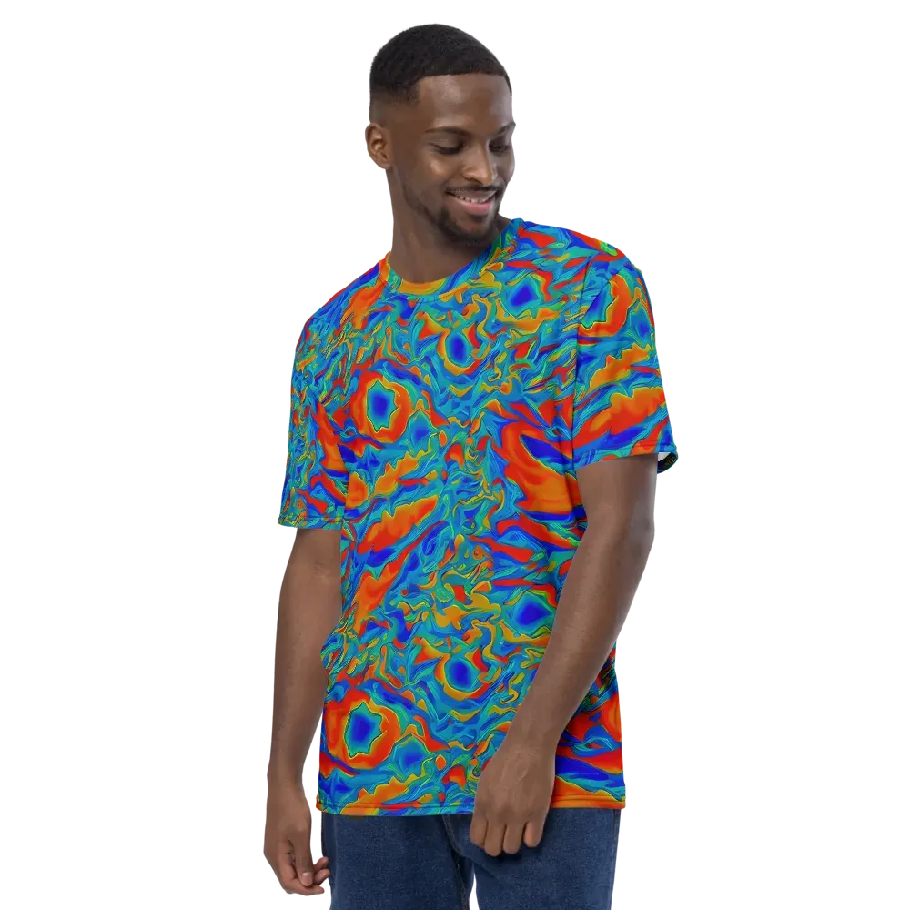 Liquid Voltage on Men's Crew Neck T-Shirt — Left