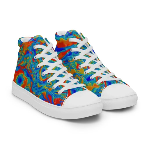 Liquid Voltage on a Women's High Top Canvas Shoes