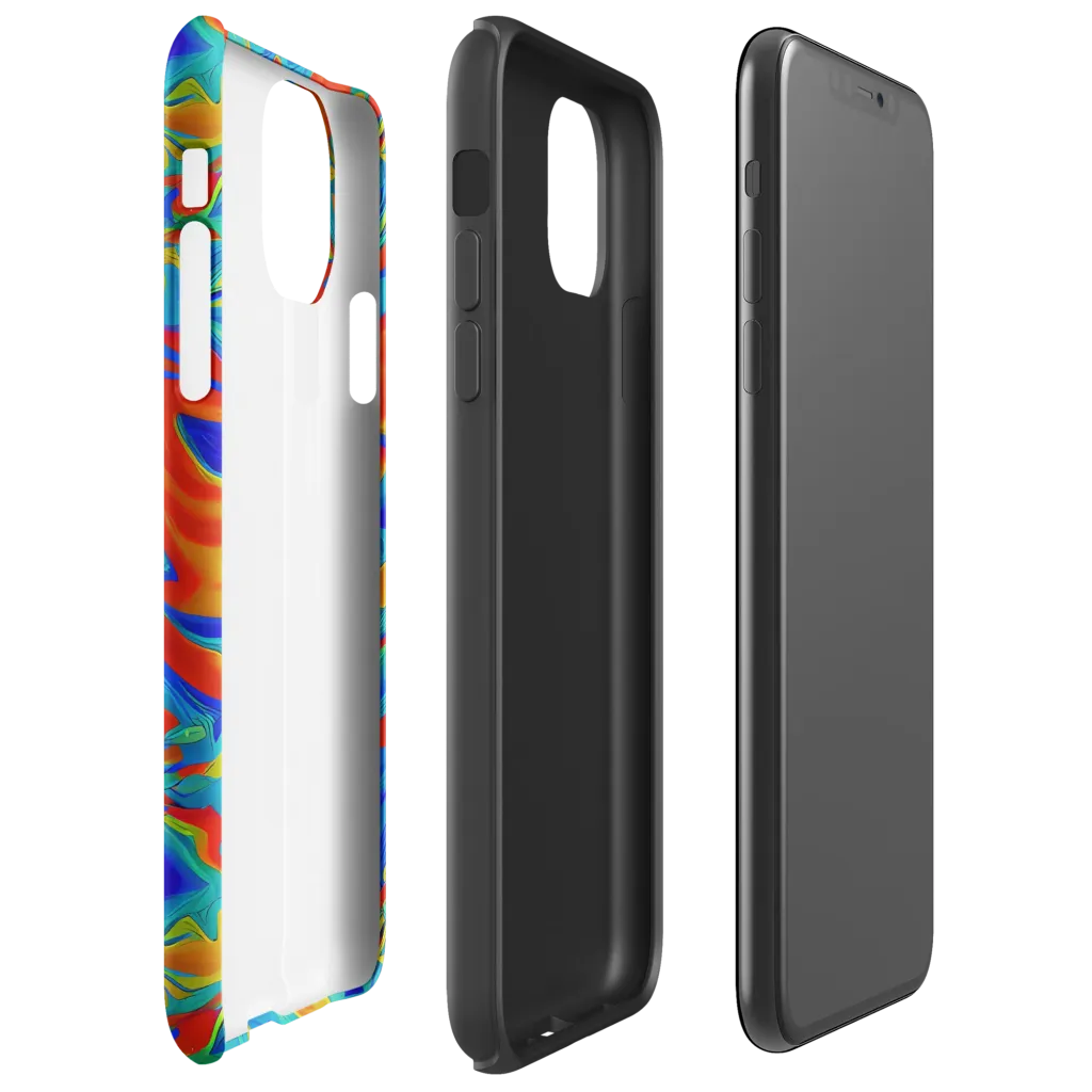 Liquid Voltage on Tough Case for iPhone® — Right