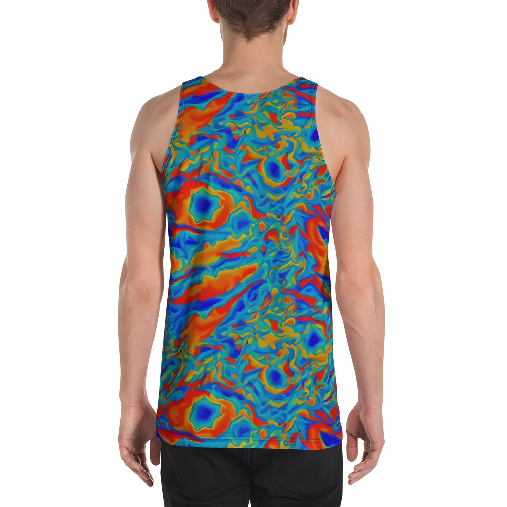 Liquid Voltage on Men's Tank Top — Back