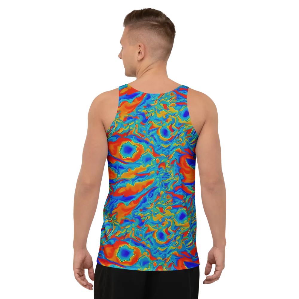 Liquid Voltage on Men's Tank Top — Back