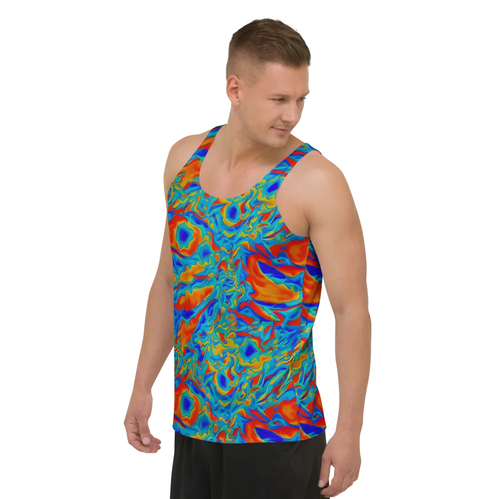 Liquid Voltage on Men's Tank Top — Left Front
