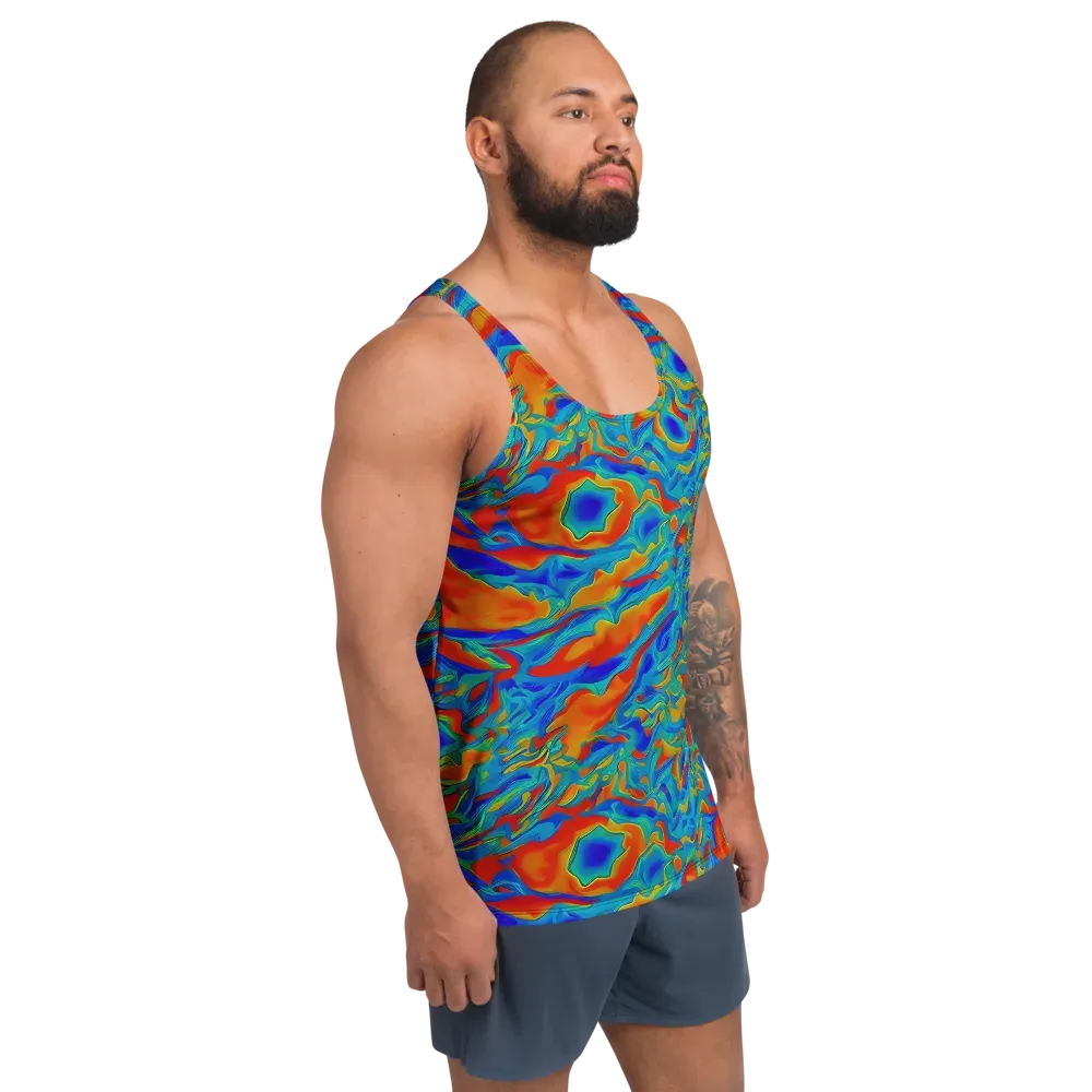 Liquid Voltage on Men's Tank Top — Right Front